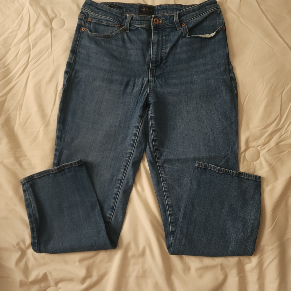 Talbots Blue Straight Jeans Timeless Denim Design